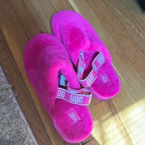 Hot pink Ugg slippers